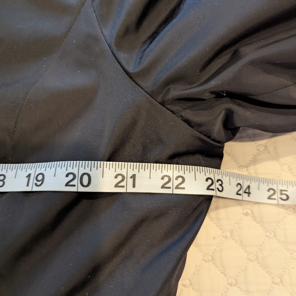 BETSEY JOHNSON Black Belted Soft Shell Jacket Size XL - Picture 3 of 11